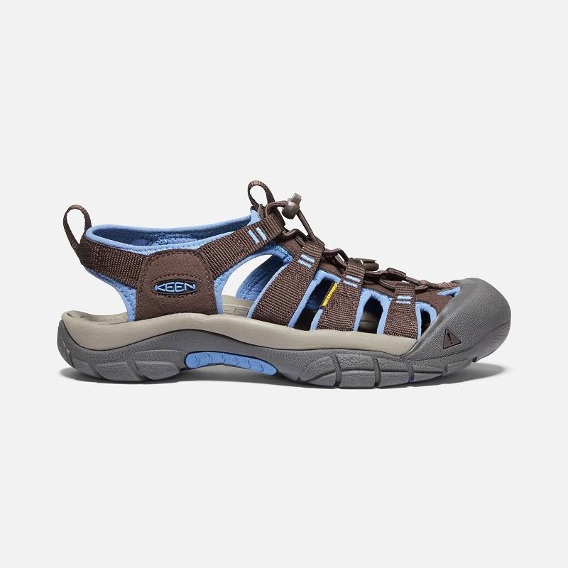 Keen Newport H2 Trekkingsandalen Damen DE-57390 Mulch/Quiet Harbor - Keen Damenschuhe Kaffee